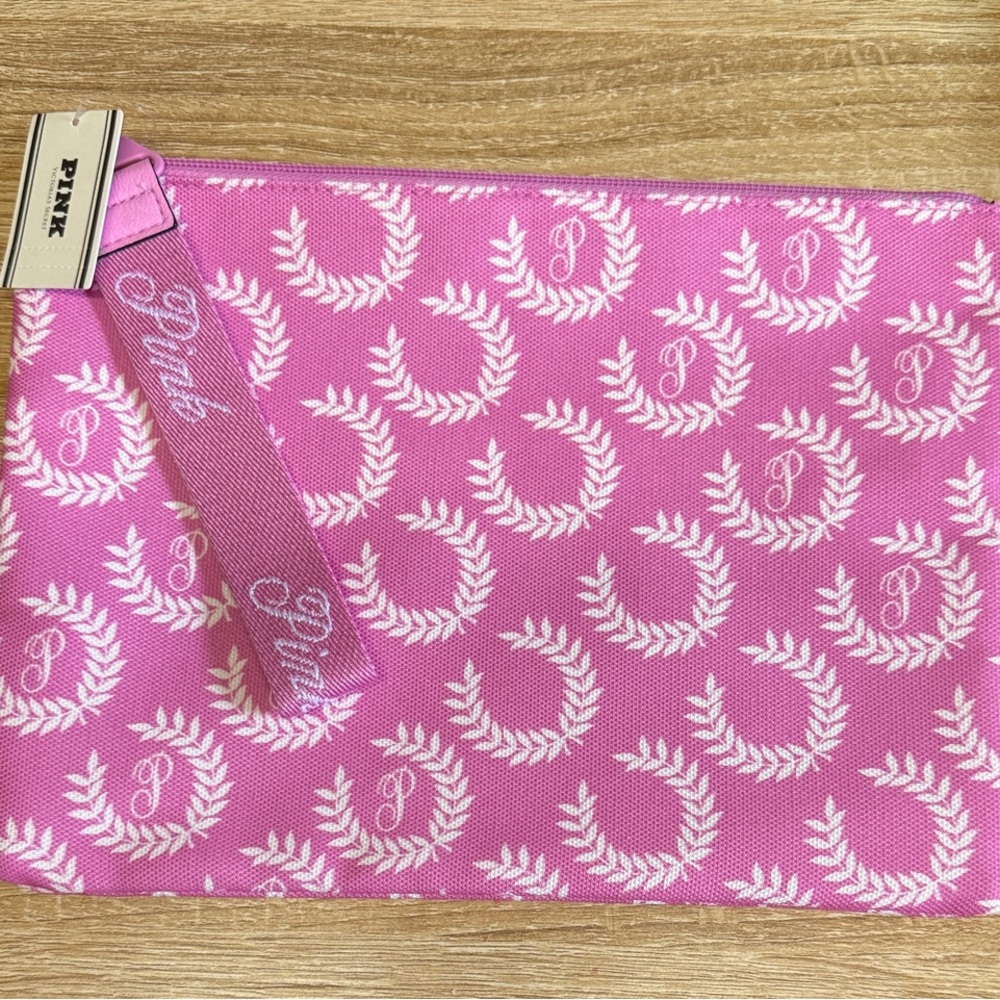 PINK Victoria's Secret Pink and White Clutch